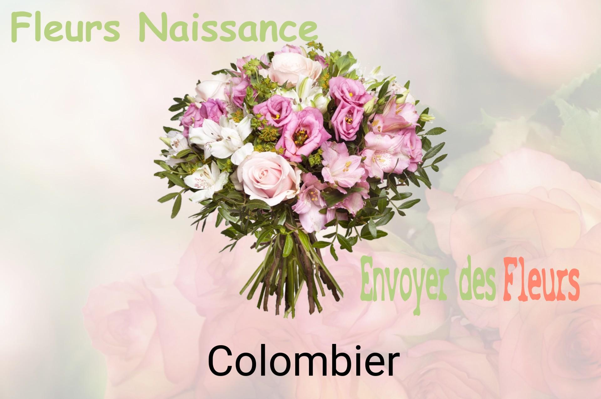 Bouquet de fleurs de naissance livré à Colombier